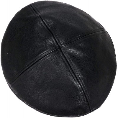 Berets Women Beret Hat PU Leather Cap - 2a104-pu Leather-black - C218WIZY4XL $10.48