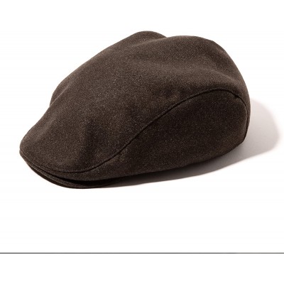 Newsboy Caps Men Winter Cold Weather Newsboy Flat Cap Stylish Hat with Adjustable Buckle - Coffee Brown - CO18T983XWW $7.51