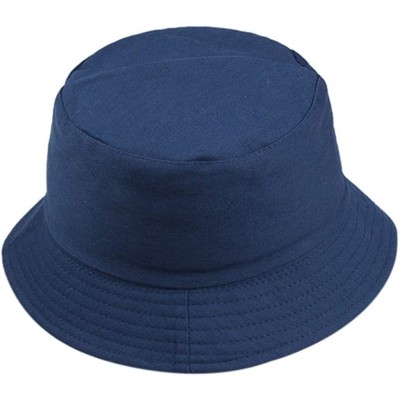 Sun Hats Sun Hat- Women Men Unisex Fisherman Hat Fashion Wild Sun Protection Cap Outdoors - Navy - CZ18U2KA2WM $12.12