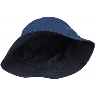 Sun Hats Sun Hat- Women Men Unisex Fisherman Hat Fashion Wild Sun Protection Cap Outdoors - Navy - CZ18U2KA2WM $12.12