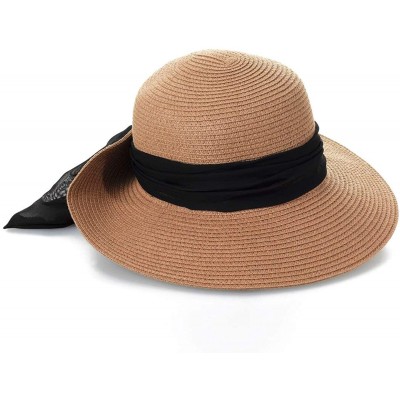 Sun Hats San Diego Hat Women's Raffia Medium Brim Sun Hat - Toffee - C7110ZMMVWP $40.27