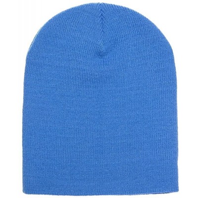 Skullies & Beanies Premium Flexfit Knit Beanie - Carolina Blue - C1127UHMYDX $9.78