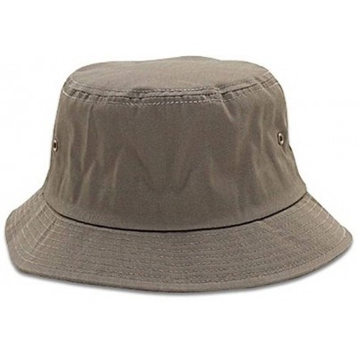 Bucket Hats Twill Bucket Hat (Various Size and Color) - Khaki - CL11B3EDVX7 $10.56