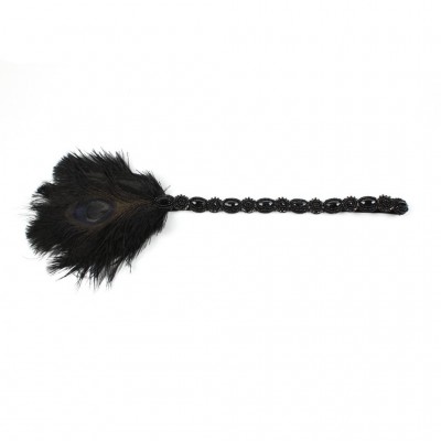 Headbands Peacock Flapper Headband Inspired Headpieces - Type 2-Black - CY187AI7R5Y $14.49