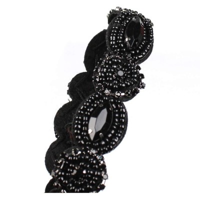 Headbands Peacock Flapper Headband Inspired Headpieces - Type 2-Black - CY187AI7R5Y $14.49