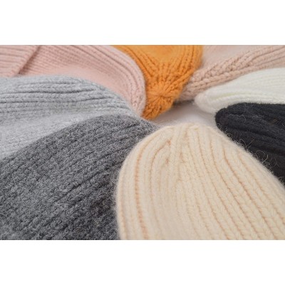 Skullies & Beanies Cashmere Slouchy Beanie Winter Warm Knit Hat for Women Men Cashmere Wool Knit Beanie Ski Skull Stocking Ca...