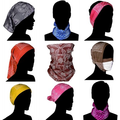 Headbands Single Side Print Mandala Bandana Square Handkerchief Girl Wrap - Mandala 10 - CE18LR75GTU $12.71