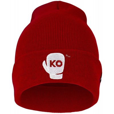 Skullies & Beanies Beanie- Men and Women Skull Knit Hat Cap - Ko Red - CC18YG8YLT0 $17.46