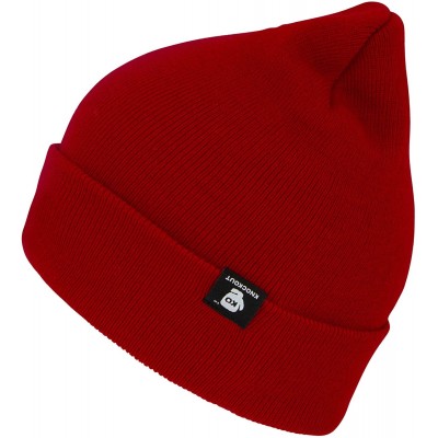 Skullies & Beanies Beanie- Men and Women Skull Knit Hat Cap - Ko Red - CC18YG8YLT0 $17.46