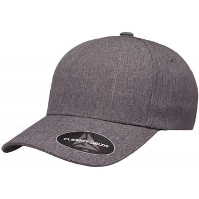 Baseball Caps Flexfit Delta 180 Ballcap - Seamless- Lightweight- Water Resistant Cap w/Hat Liner - Melange Blue - C0196NNKSM5...
