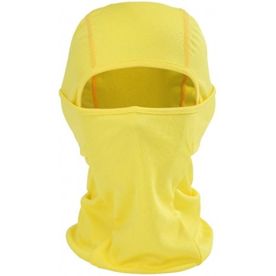 Balaclavas Neck Warmers Face Scarf Balaclava Ski Mask -Cold Weather Ski Face Mask - To-yellow - CU18ADX5M3E $18.11