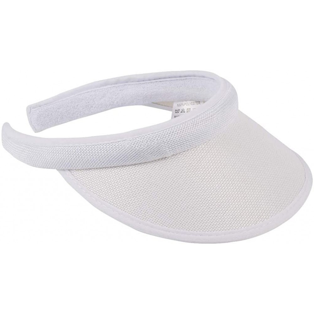 Sun Hats Thicker Sweatband Adjustable Cycling - White - CC18TYRYTRG $8.65