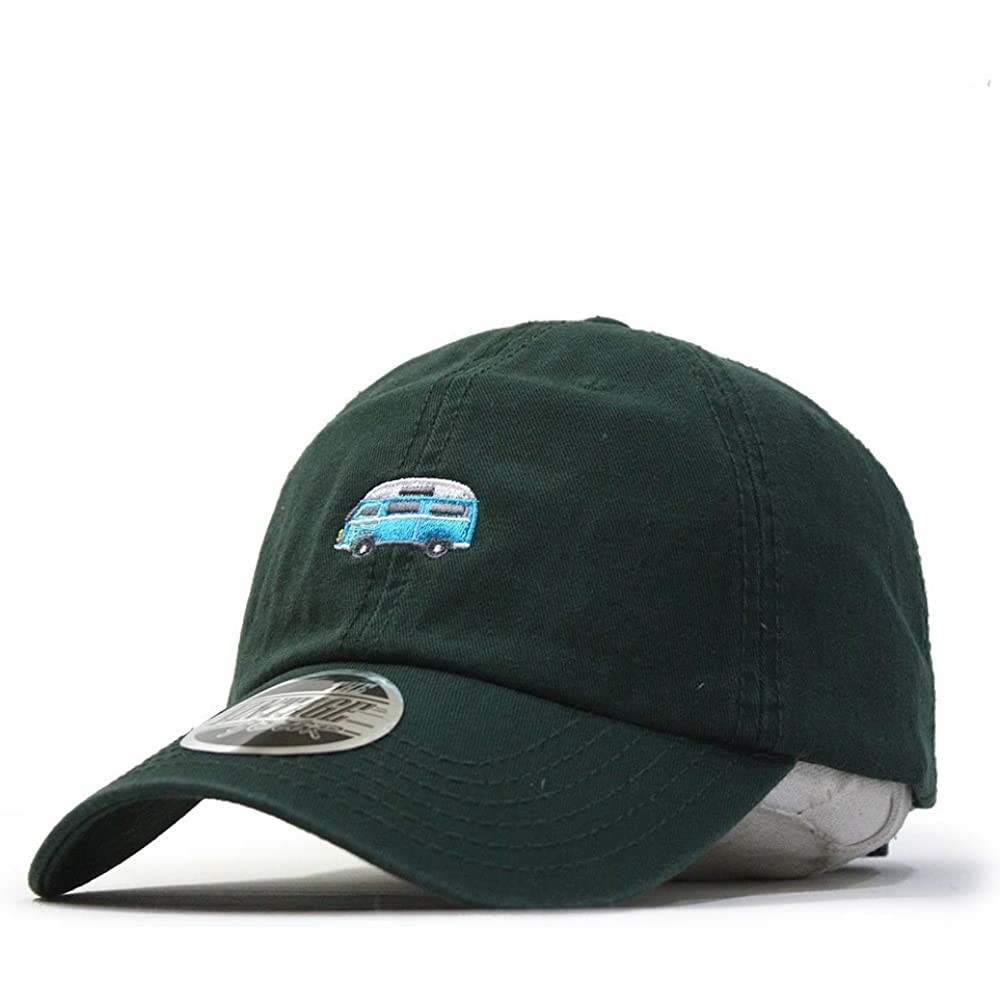 Baseball Caps Classic Washed Cotton Twill Low Profile Adjustable Baseball Cap - C Dark Green - CZ12C7ZA3PN $12.99