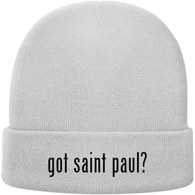Skullies & Beanies got Saint? - Soft Adult Beanie Cap - White - C118AX43LZ7 $19.29