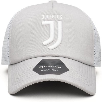 Baseball Caps Compatible with Juventus Officially Licensed Throwback Grey Trucker Hat - CR18GZAYW2N $48.98