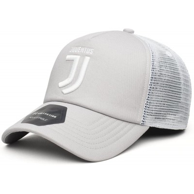 Baseball Caps Compatible with Juventus Officially Licensed Throwback Grey Trucker Hat - CR18GZAYW2N $22.14