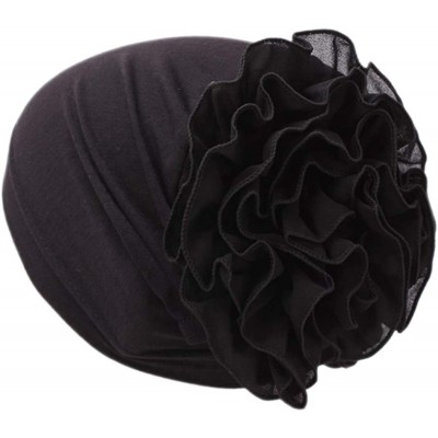 Skullies & Beanies Women Flower Elastic Turban Beanie Wrap Chemo Cap Hat - 1 - C418DH6WL8X $21.13