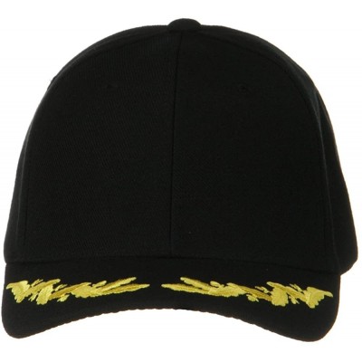 Visors Scrambled Egg Eggs Oak Leaf Sprig Visor Baseball Cap - Black - CN1166WGU5H $15.56