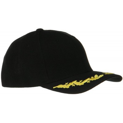 Visors Scrambled Egg Eggs Oak Leaf Sprig Visor Baseball Cap - Black - CN1166WGU5H $15.56