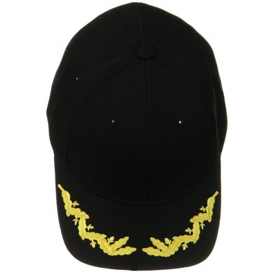 Visors Scrambled Egg Eggs Oak Leaf Sprig Visor Baseball Cap - Black - CN1166WGU5H $15.56