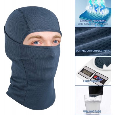 Balaclavas Balaclava Face Mask UV Protection Windproof Sun Hood for Men Women - Dark Blue - CD1924DIROU $9.00