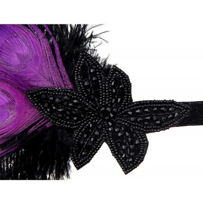 Headbands 1920s Accessories Themed Costume Mardi Gras Party Prop additions to Flapper Dress - B-5 - CP18M52KWDH $20.20