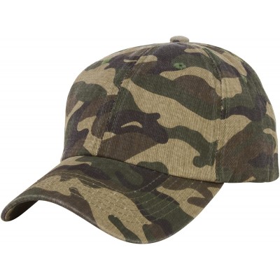 Baseball Caps Unstructured Adjustable Dad Hat w/Buckle - Camo - CH18E9HNZ2X $8.30