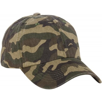 Baseball Caps Unstructured Adjustable Dad Hat w/Buckle - Camo - CH18E9HNZ2X $8.30