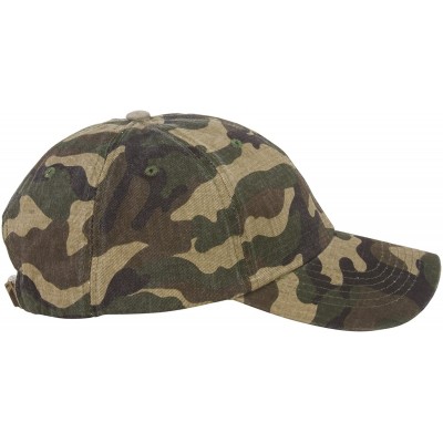 Baseball Caps Unstructured Adjustable Dad Hat w/Buckle - Camo - CH18E9HNZ2X $8.30