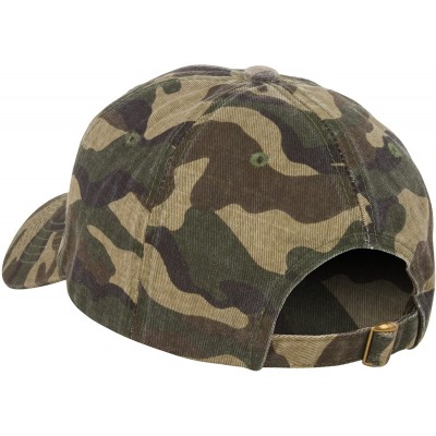 Baseball Caps Unstructured Adjustable Dad Hat w/Buckle - Camo - CH18E9HNZ2X $8.30