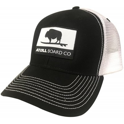 Baseball Caps Atoll Baseball Cap Trucker Hat - 7 Hole Snapback Adjustable Breathable Hat - Black - C612FV8QZW9 $9.79