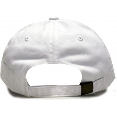 Baseball Caps Eyes Small Embroidery Cotton Baseball Cap - White - CC12HVFX8K7 $10.38