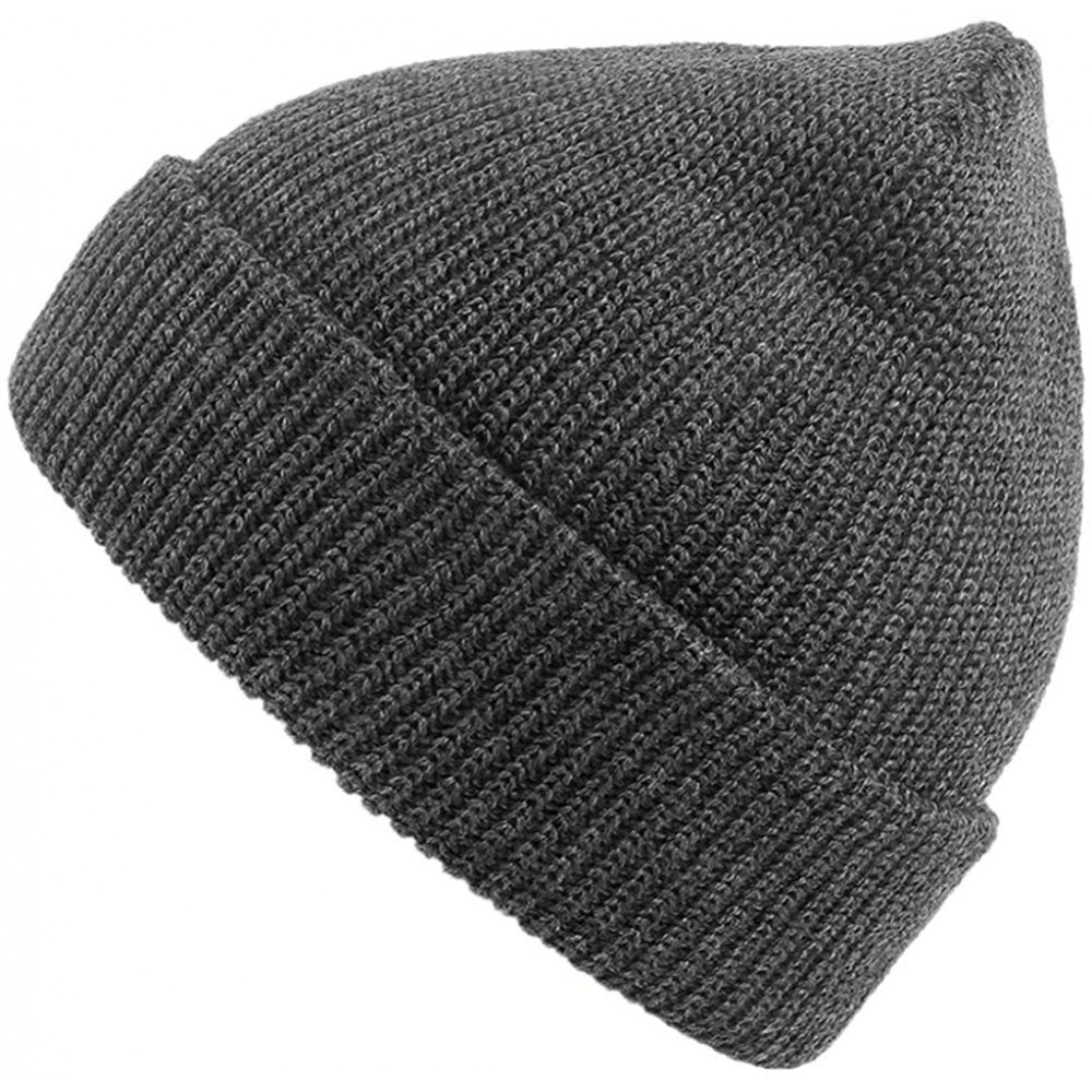 Skullies & Beanies Slouchy Beanie Hats Winter Knitted Caps Soft Warm Ski Hat Unisex - Dark Grey - C118TRATXWD $9.81