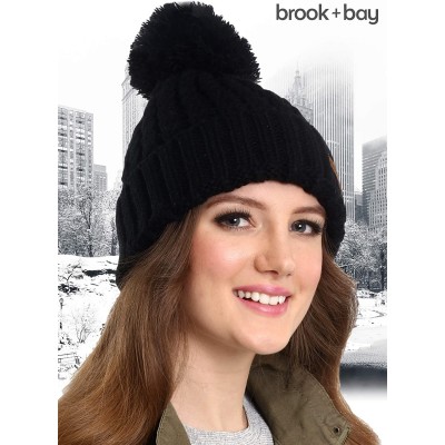 Skullies & Beanies Brook Bay Pom Beanie Stylish - CA1854K58MC $9.77