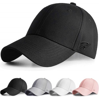 Baseball Caps Baseball Cap Men Women Baseball Hat Adjustable Cotton Caps for Men Running Cycling Hiking Golf Drive - Black - ...
