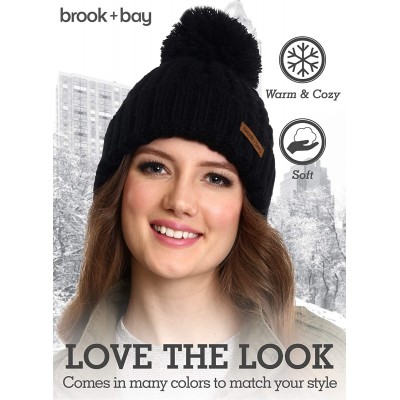 Skullies & Beanies Brook Bay Pom Beanie Stylish - CA1854K58MC $9.77