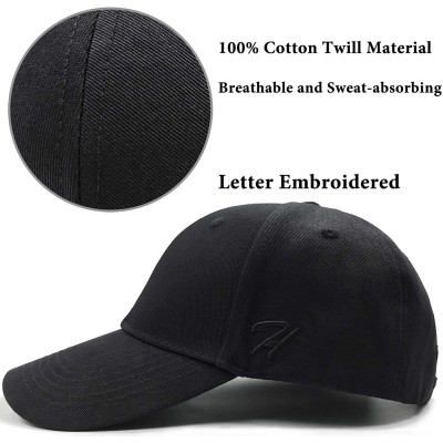 Baseball Caps Baseball Cap Men Women Baseball Hat Adjustable Cotton Caps for Men Running Cycling Hiking Golf Drive - Black - ...