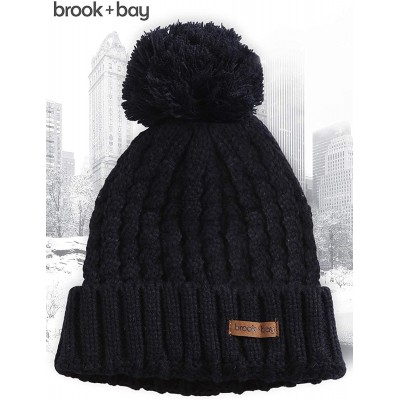 Skullies & Beanies Brook Bay Pom Beanie Stylish - CA1854K58MC $9.77