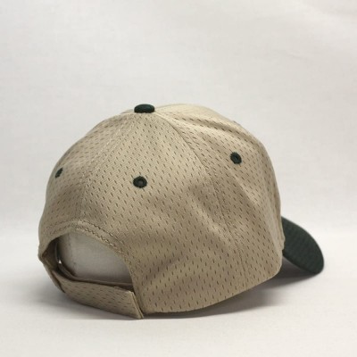 Baseball Caps Plain Pro Cool Mesh Low Profile Adjustable Baseball Cap - Dark Green/Khaki - CE1802DTWM2 $13.10