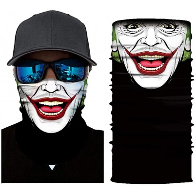 Balaclavas 3D Face Mask Seamless Bandana Unisex Headscarf UV Protection Scarf - White 5 - C5199ZOTGK5 $8.38