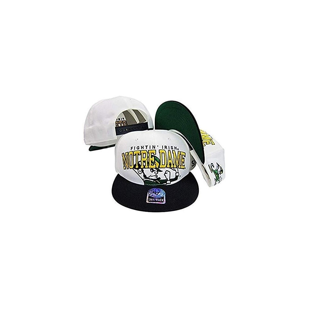 Baseball Caps Notre Dame Fighting Irish Two Tone Big Logo Plastic Snapback Adjustable Plastic Snap Back Hat/Cap - CJ1169M642N...