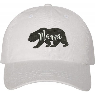 Baseball Caps Mama Bear Family Dad Hat - White (Mama Bear Family Dad Hat) - CB18EOIX5CK $14.26