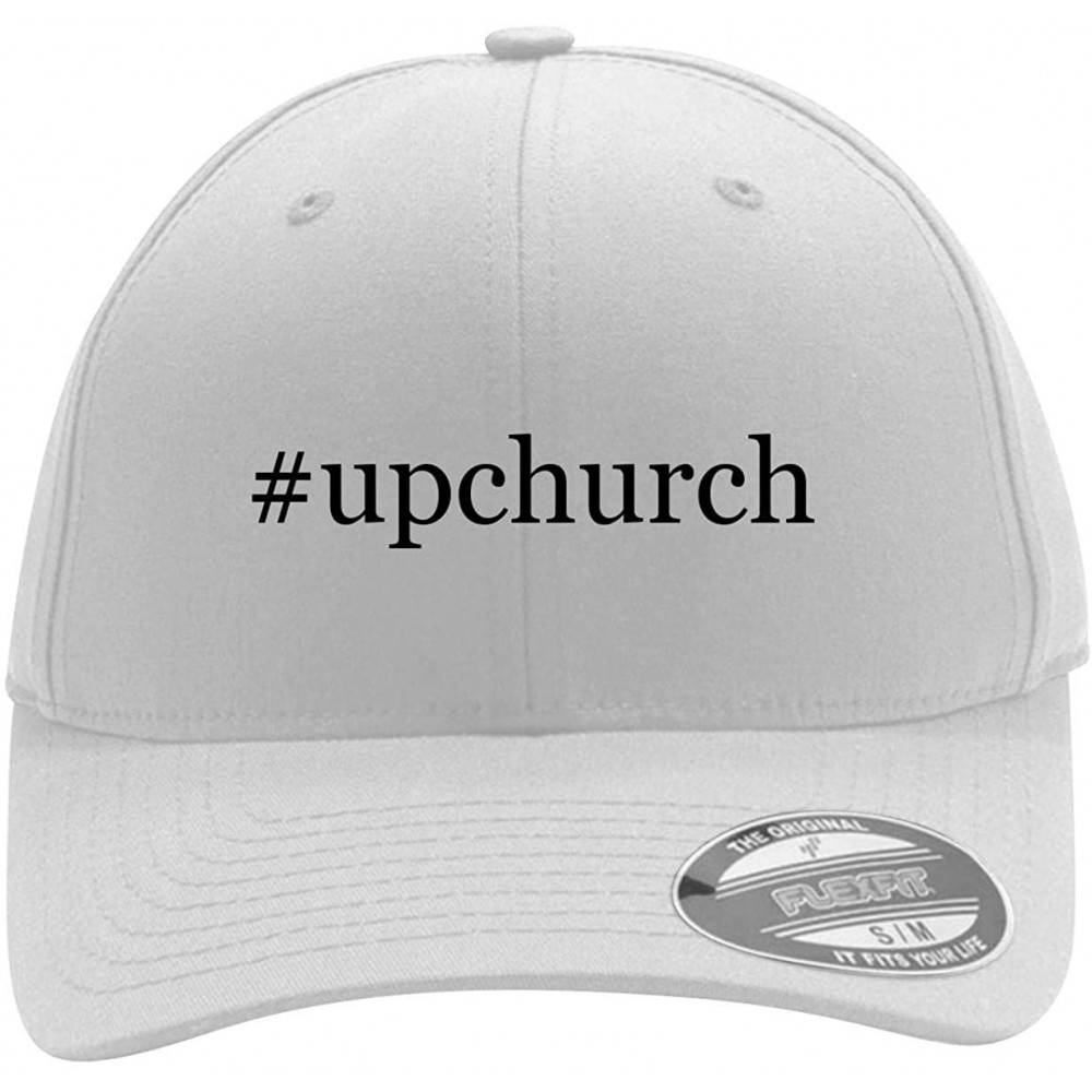 Baseball Caps Upchurch - Men's Hashtag Flexfit Baseball Cap Hat - White - CN18WY96HA3 $18.06