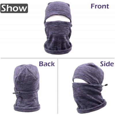 Balaclavas TRIWONDER Fleece Balaclava Weather baclava - Grey - C5188O6ZLZL $10.60