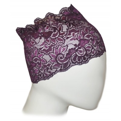 Headbands Women's Lace Under Hijab Headband Purple - Purple - CA123ECUSI1 $11.04