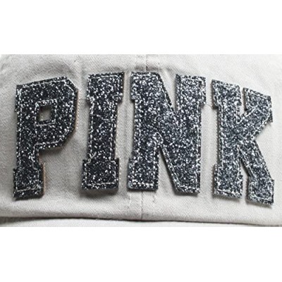 Baseball Caps New Pink Emblem Women Sexy Twinkle Club Lady Ball Cap Baseball Hat Truckers - L-gray - CH129AMZ0GN $17.47