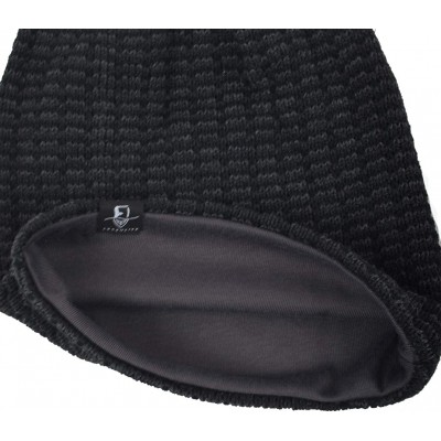 Skullies & Beanies Slouchy Knitted Baggy Beanie Hat Crochet Stripe Summer Dread Caps Oversized for Men-B318 - B5011-grey - C5...
