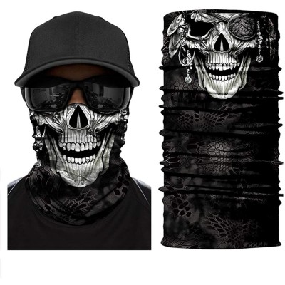 Balaclavas Skull Face Sun Mask Half-Bandanas-Neck Gaiter- Headwear- Headband for Fishing- Hunting-Yard Work - Dc012 - C118SOD...