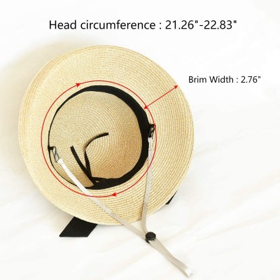 Sun Hats Womens Straw Sun Hats Wide Brim Foldable Beach Hats UV UPF 50+ Summer Sun Travel Hat for Women - CB196H27NMO $18.55