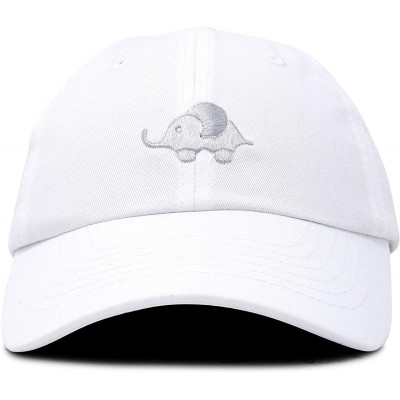 Baseball Caps Cute Elephant Hat Cotton Baseball Cap - White - CS18LHOL39Z $11.17